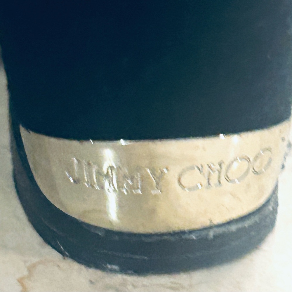 Jimmy Choo Elegant Black Suede Wedge Heels size 41 - Picture 14 of 16